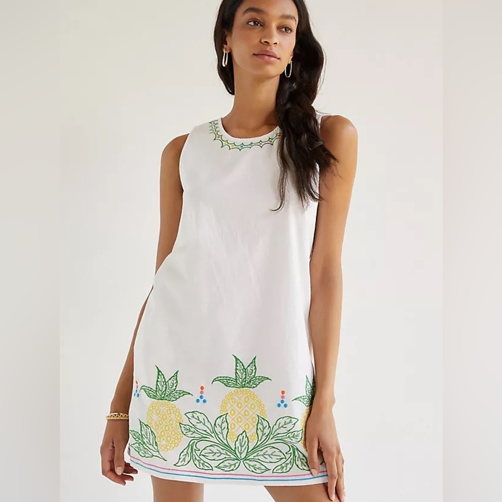 Roller Rabbit Embroider Cover Up Mini Dress